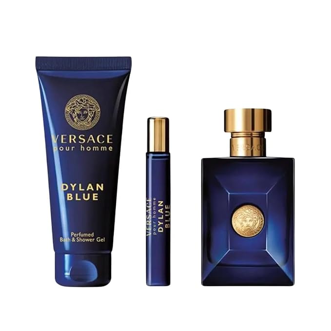 Versace Men's Dylan Blue Gift Set Fragrances 8011003879373