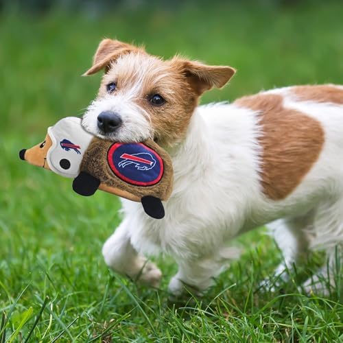 NFL Buffalo Bills Plush Hedgehog Toy for Dogs & Cats, Cool Soft Pet Toy for Fun and Interactive Play, Dog Chew Toy with Squeaker, Licensed Hot Pet Toy