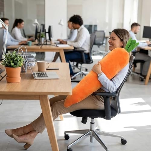 Carrot Dog Toy, Giant Carrot Dog Toy Plush, Large Carrot Toy for Dog, Indoor Entertainment and Anxiety Relief Companion, 29.5 Inches Carrot Garden Dog Toy