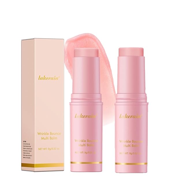 2 Pcs Multi Balm Stick, Moisturizing Lip Balm Reduce Wrinkle, Eye Cream Skin Care, Party Gift, Make Up Base for Women