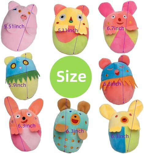 20 Pack Squeaky Dog Toys Bulk, Plush Small Dog Chew Toy For Puppy Teething