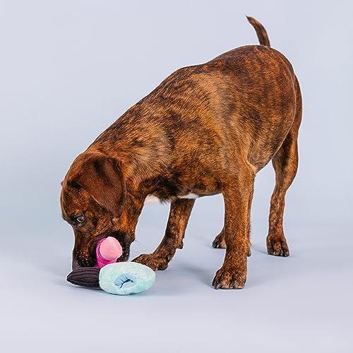 Fringe Studio Plush Dog Toy Set with Treat Pockets for Interactive Play, Wake Up and Make Up, 2 Piece Set, Pet Shop Collection (124010)