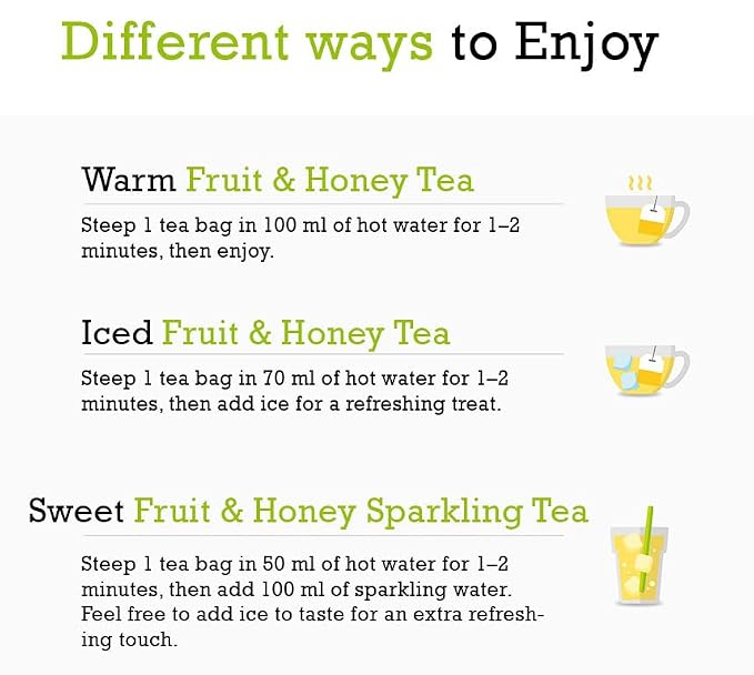 Damtuh Yuzu Honey Chamomile Tea – Citrusy & Floral Herbal Tea Blend, 20 Tea Bags (1g each)