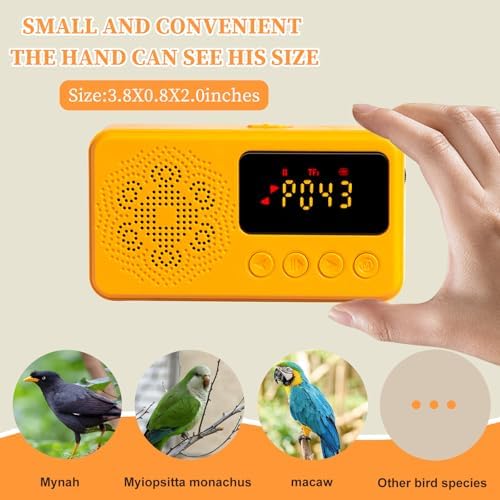 Parrot Toys, Bird Learning Machine - Teach Talking, Whistling, and Singing