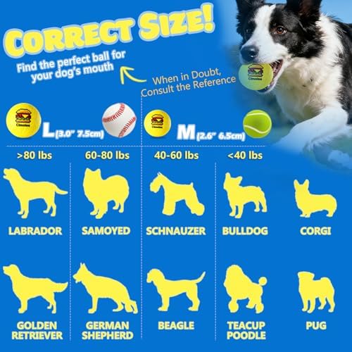 Dog Balls Tennis Balls for Dogs, Interactive Dog Toys for Aggressive Chewers, Dog Toy to Keep Them Busy, Puppy Chew Toys for Teething, Durable Dog Ball for Medium Small (Fast Food-3.0")