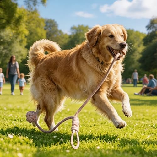 Durable Dog Rope Toys for Medium Dogs, Interactive Dog Toys for Tug of War and Aggressive Chewers. 2 Cotton Pack Indestructible Teeth Cleaning and Interaction Toys.