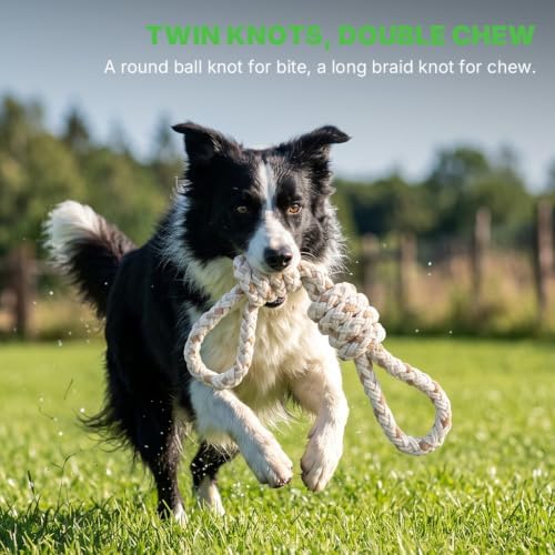 Tug of War Dog Toy, Dog Toys for Aggressive Chewers, Tough Dog Toys