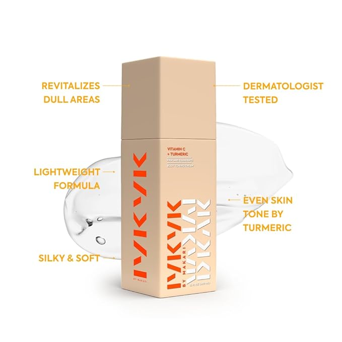 MAKARI IYKYK Vitamin C + Turmeric Body Toning Cream | Lightweight Firming Lotion for Women | Helps Improve the Look of Dark Spots | Vegan, Fragrance-Free