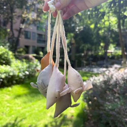 Catnip Mice Cat Toys, 6 Pcs Interactive Fabric Mouse Toys for Indoor Cats