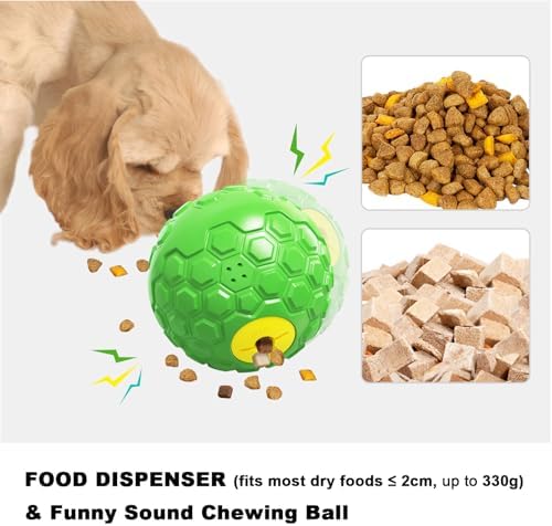 Dog Puzzle Toy – Durable Squeaky Chew Toy for Medium & Large Dogs, Treat Dispenser for Slow Feeding & Interactive Play (Green)