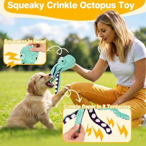 NWK Pack of 6 Dog Chew Toys Bundle for Small Breed, Puppy Teething Toys