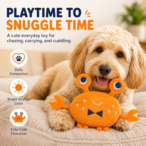 3-in-1 Interactive Squeaky Dog Toy – Plush Chew Toy with Crinkle Sounds for Small, Medium & Large Dogs
