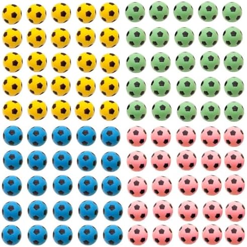 Foam Soccer Balls Cat Toys 100 Pack - Soft Cat Sponge Balls Toys for Indoor Cats, 1.65", Present Box.