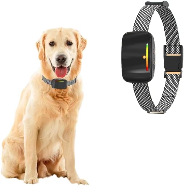 Dog Bark Control Collar，Smart Anti-Barking Collar, Anti-Barking Training Collar, Level 6 Strength Selection, Barking Collar for Large, Medium and Small Dogs (Small Dog 4.4~26.5 pounds)