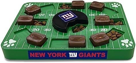 Pets First NFL New York Giants Puzzle Toy - Interactive Dog Treat Puzzle