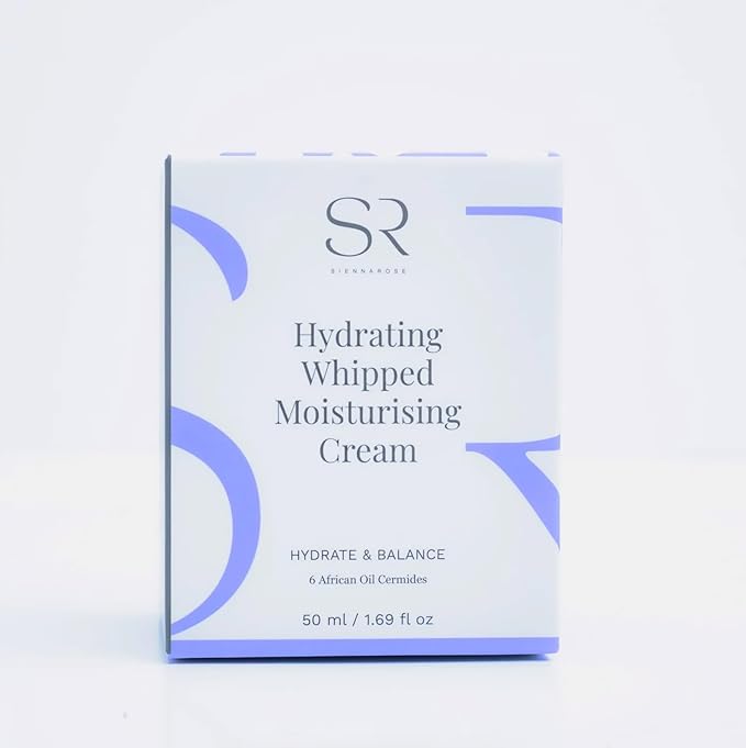 BioMiracle Sienna Rose Hydrating Whipped Moisturizing Cream, Hydrate & Balance, 6 African Oil Ceramides, 50 ml / 1.69 fl oz