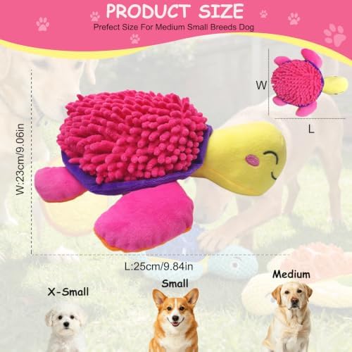 Squeaky Plush Turtle Dog Toy – Interactive Chew & Cuddle