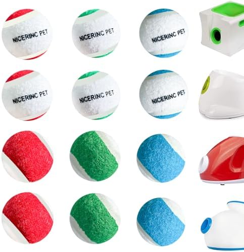 X-Small Dog Tennis Balls Dog Toys Ball 1.72" Pack of 12, Fit Ball Launchers