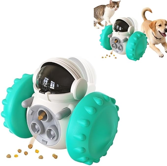 Interactive Dog Treat Dispenser for Slow Feeder (Blue)