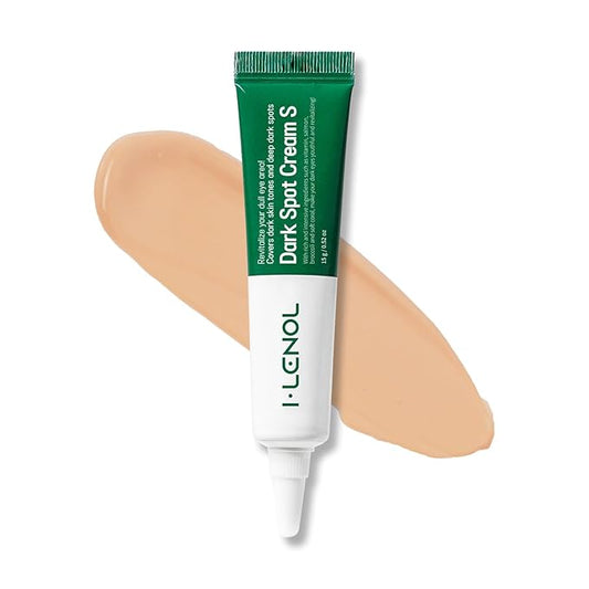 I Lenol Tinted Eye Cream for Dark Circles, Korean Undereye Cover & Care Dual Action Concealer, Hydrating Formula with Niacinamide, Dark Spot Cream 0.52 oz - Medium Beige