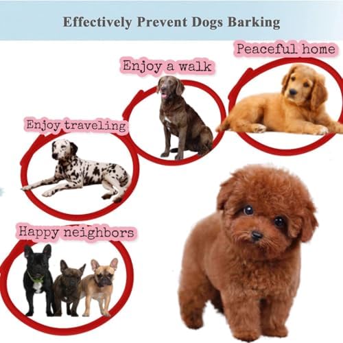 Dog Bark Collar Adjustable Training Collar for Large Medium Small Dogs Rechargeable Smart Bark Collar Anti Barking Training Collar with 5 Sensitivity