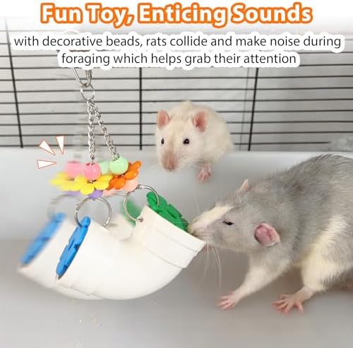 Rat Enrichment Foraging Toy, Wide Opening for More Treats, Easy-Clean