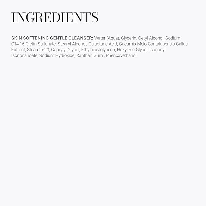 Meaningful Beauty Skin Softening Gentle Cleanser, Non-Foaming Face Wash Cream for Hydration and Smoothness, Anti-Aging Skincare Facial Cleanser for Women with All Skin Types, Fragrance Free, 6 Fl Oz