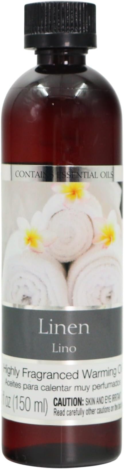 Hosley Linen Fragrance Warming Oils, Set of 2, 5oz Each. Ideal Gift for Weddings, spa, Reiki, Meditation, Bathroom Settings.P1