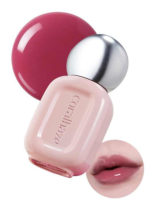 Dew Drop Tint #208 Lure 4.5g, Glossy, Lightweight Lip Stain, Glass-Like, High Shine, Moisturizing Lip Oil, Long Lasting Color, Hydrating Gloss, Dewy Finish, Korean Beauty Makeup