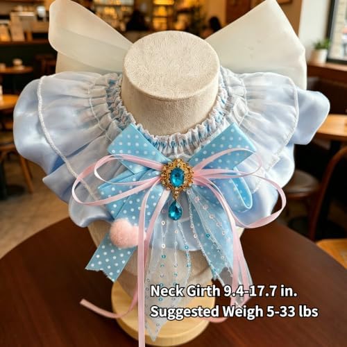 Cat Dog Lace Bow Collar Luxury Elastic Neckline (#4)