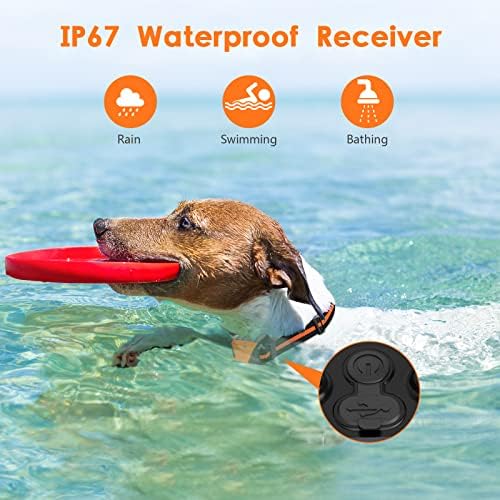 PIOUNS Shock Collar for Dogs, Dog Training Collar with Remote, 3 Modes