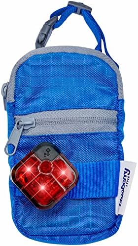 Blueberry Style Blue Dog Waste Bag Dispenser, Dog Poop Bag Holder Leash Attachment, Includes 1 Roll of Free Poop Bags