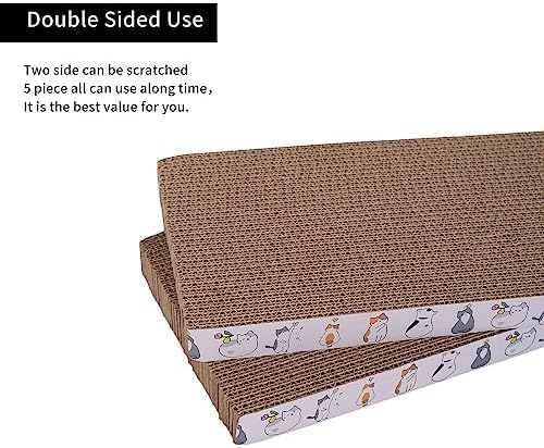 10 Packs cat Scratcher Toys Reversible Scratching Post Board for Indoor Cats Cardboard pad Sleep Play and Grind Claws