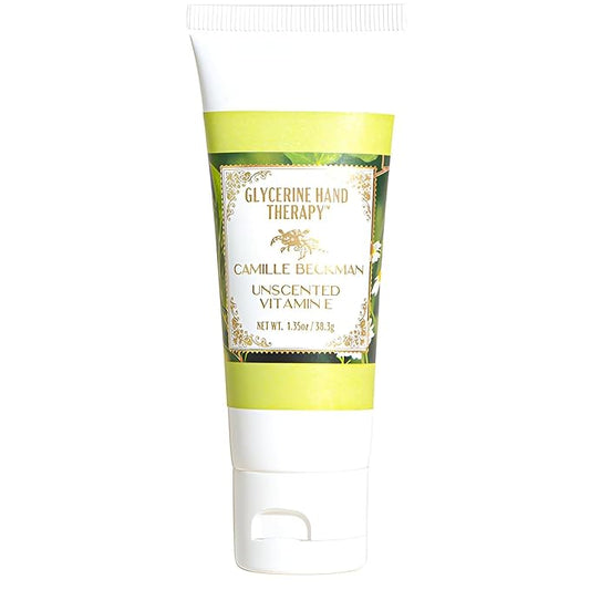 Camille Beckman Glycerine Hand Therapy Cream, Vitamin E Unscented, 1.35 Ounce