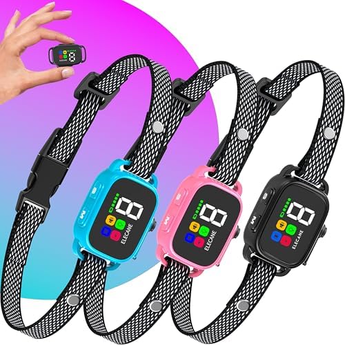3 Pack Tiny Bark Collar for Small Dogs 5-15 lbs and Puppies - No Shock Anti Barking Collar - Rechargeable Smart Collar for Dog Training with 7 Sensitivity Levels and 3 Beep&Vibration Modes