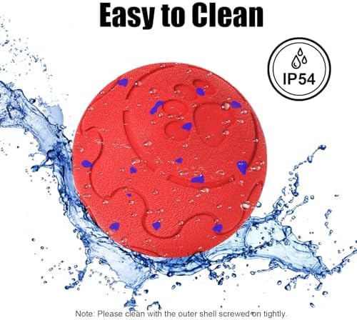 Interactive Dog Ball Toy, Smart Dog Toy for Medium and Large Dogs, Automatic Moving Rotating & Bouncing Ball, Durable E-TPU Material, IP54 Waterproof, Motion-Activated Dog Toy for Active Dogs