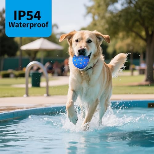 2-in-1 Interactive Dog Ball Toy for Aggressive Chewers, Automatic Moving & Bouncing E-TPU Dog Ball, 3 Modes Smart Pet Toy with Motion Sensor