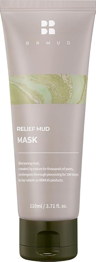 BRMUD Relief Mud Mask | Celeb's Choice Mud Mask - Body Mud Hydrating & Moisturizing Deep Pore Cleanser Face & Body Mask w/ 91.8% Nature-Derived Ingredients - K Beauty Body Mud (3.72 fl oz)