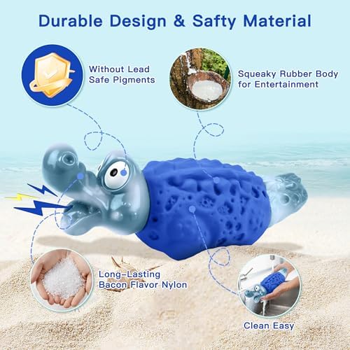 Dog Toys for Aggressive Chewers, Tough Squeaky Dog Chew Toy