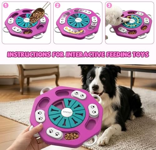 YINEYA Dog Puzzle Toy, Enrichment Toys for Dogs Mental Stimulation