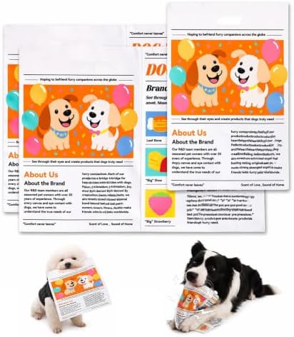 Newspaper Dog Toy Tear-Resistant Washable Interactive