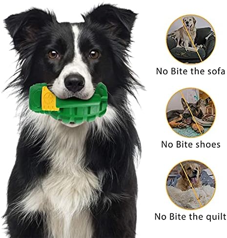 Indestructible Dog Toys for Aggressive Chewers - Heavy Duty, Durable Toys for Large Dogs (Green)