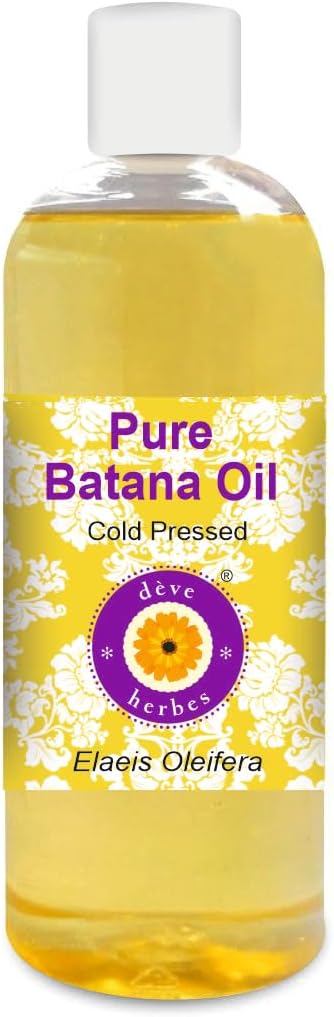 Greenwood Essential Pure Batana Oil (Elaeis Oleifera) Cold Pressed 200ml (6.76 oz)