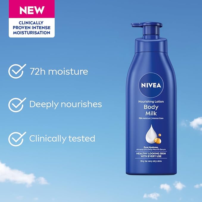 Nivea Nourishing Lotion Body Milk Richly Caring For Very Dry Skin, 400ml