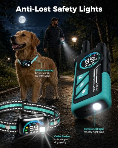 Sevy Buzzy 2-in-1 Dog Bark Collar & Dog Shock Collar with Remote
