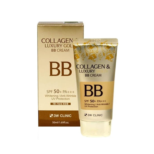 V22 Korea Collagen & Luxury Gold BB Cream SPF50+/PA+++ Say goodbye to blemishes and uneven skin tone - 1.69Oz