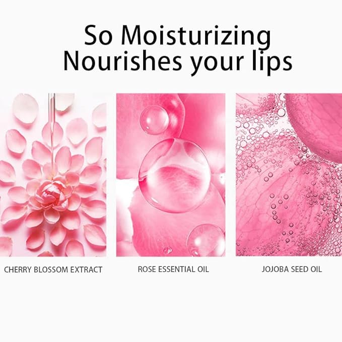 CARSLAN Rose Moisturizing Lipstick Nutritious Lip Balm - Longlasting Repair Dry Chapped Lip, 08, 1 count
