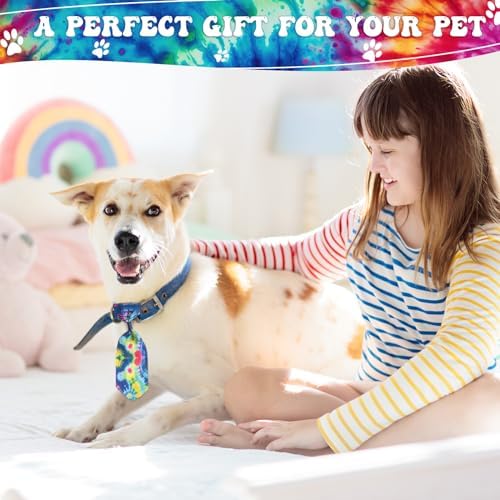 Wesiti 80 Pcs Dog Tie for Small Dogs Assorted Pattern Cat Tie Cat Collar Bows Bowtie Collar Bowtie for Small Medium Puppy Pet Photography Grooming Party(Vibrant Style)