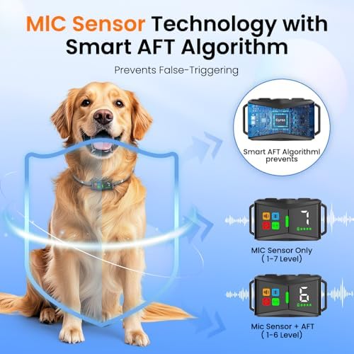 Bark Collar, Beep, Vibration, Static Modes