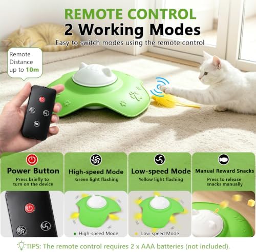 Hide and Seek Cat Toy, Automatic Treat Reward Interactive Cat Toy